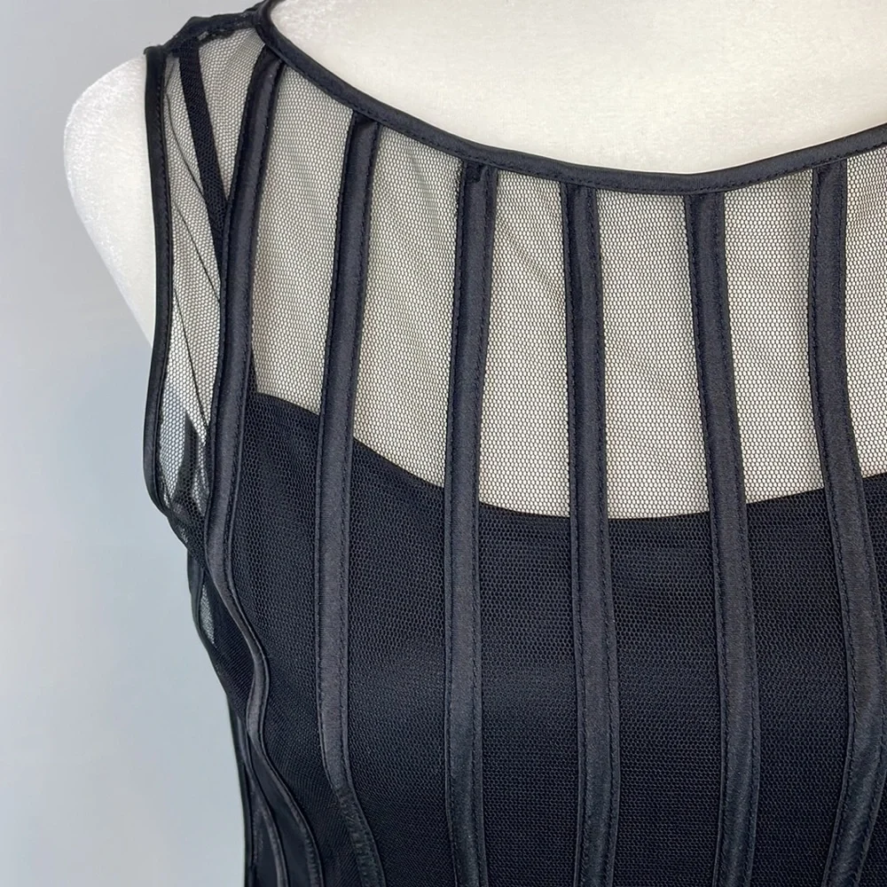 Satin and mesh top - Picture 4 of 6